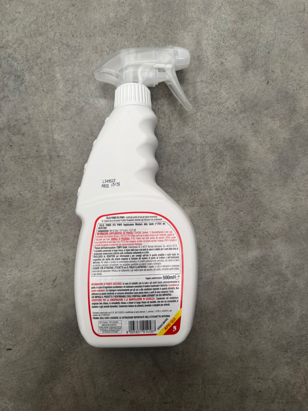 Zapi Insetticida Anticocciniglia a Base di Piretro Naturale 500ml