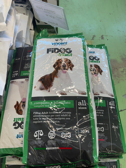 FiDog Adult - Cibo Completo e Bilanciato per Cani Adulti 20kg
