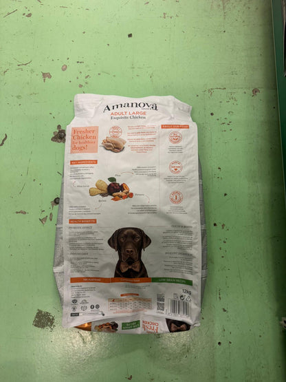 Amanova Adult Large - Crocchette Premium con Pollo Fresco 12kg