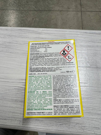 TETRACIP MULTI - Insetticida Concentrato Rapida Azione Lunga Protezione 100ml