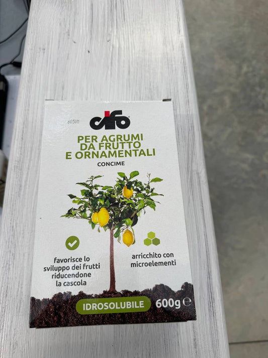 CIFO Concime per Agrumi da Frutto e Ornamentali - Idrosolubile con Microelementi 600g