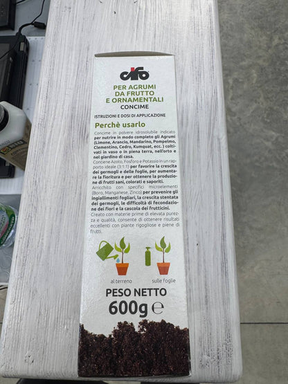 CIFO Concime per Agrumi da Frutto e Ornamentali - Idrosolubile con Microelementi 600g